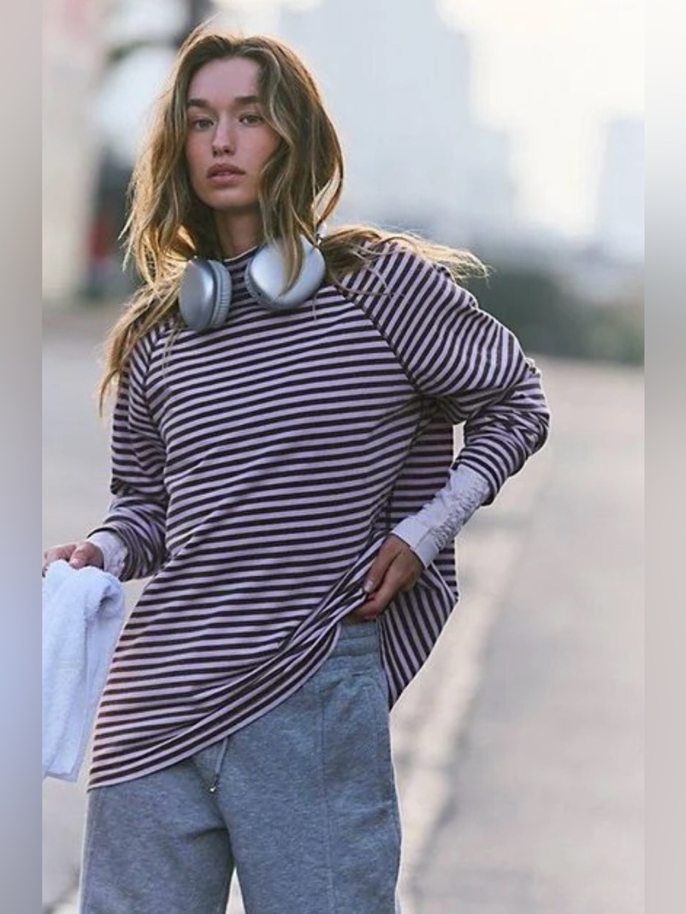 NWOT Free People Restoration Yarn Dye
Stripe Layering Shirt